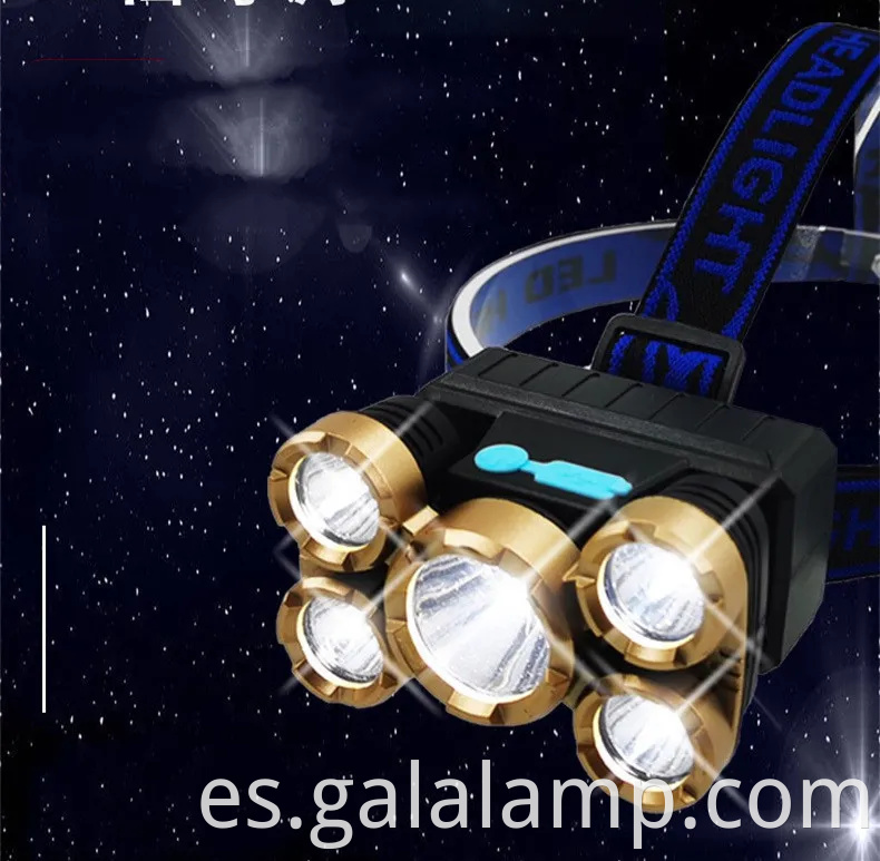 Faro recargable USB multiusos para acampar y pescar